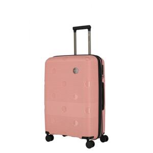 Travelite Smarty 4w M Pink kufr + kosmetická taštička zdarma
