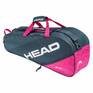 Head Elite 6R Combi 2020 taška na rakety antracitová-růžová