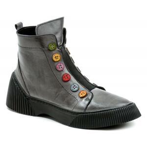 Karyoka 3100 šedé dámské zimní boty - EU 37