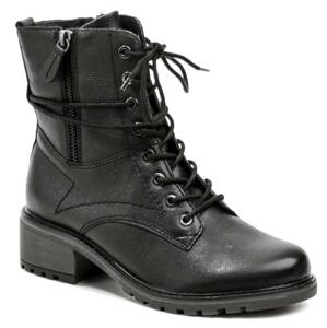 Jana 8-25218-27 černé dámské zimní boty šíře H - EU 38