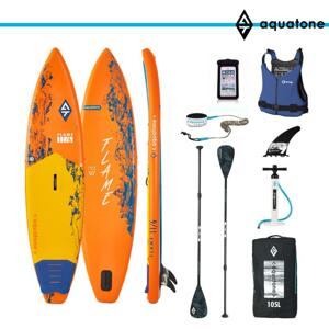 Aquatone Flame 11.6 paddleboard set + obal na mobil a plovací vesta - Oranžová
