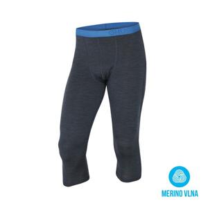 Husky Merino termoprádlo Pánské 3/4 kalhoty antracit - XL