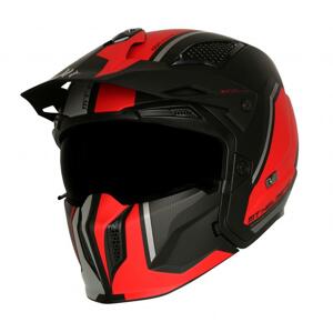 MT Helmets Streetfighter SV TWIN C5 černo-červená přilba na motorku + sleva 300,- na příslušenství - M 57-58 cm