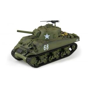 Tank SHERMAN M4A3 BB+IR, 1:16, 2.4 GHz, zvuk, kouř, v dřevěném kufru, RTR