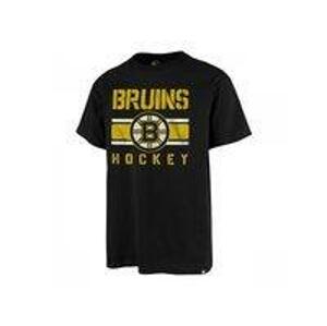 47 Brand Triko NHL Echo T Distressed JB SR - černá, Senior, S, Boston Bruins