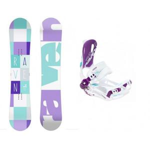 Raven Laura 2019/20 dámský snowboard + Raven Fastec FT 270 white/violet vázání - 142 cm + M (EU 39-42)