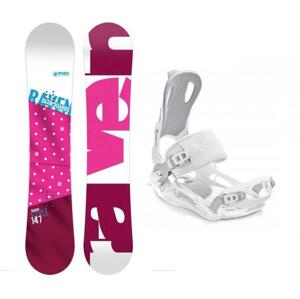 Raven Style Pink dámský snowboard + Raven Fastec FT 270 dámské vázání - 140 cm + M (EU 39-42)