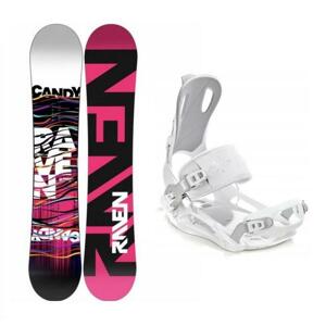 Raven Candy dámský snowboard + Raven Fastec FT 270 white vázání - 138 cm + M (EU 39-42)