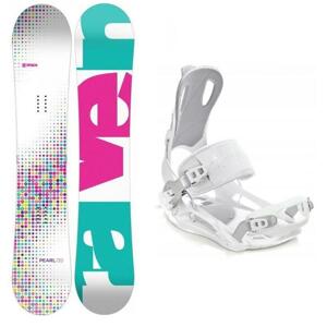 Raven Pearl 2020 dětský snowboard + Raven Fastec FT 270 white vázání - 110 cm + L (EU 41-44)