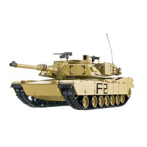 Amewi Tank U.S. M1A2, 1:16, 2.4 GHz, zvuk, kouř, dřevěný kufr, RTR + sleva 500,- na příslušenství