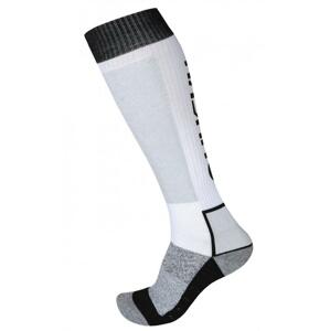 Husky Ponožky Snow Wool bílá/černá - XL (45-48)