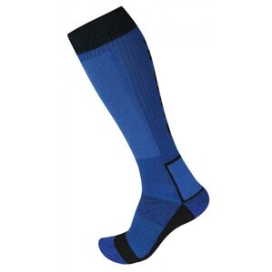 Husky Ponožky Snow Wool modrá/černá - XL (45-48)
