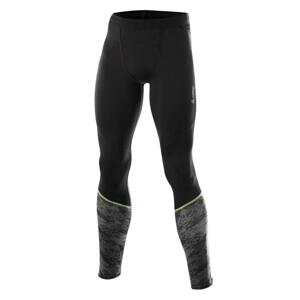 Löffler SPEED DD 2021 černé pánské běžecké kalhoty - XL - černá/žlutá