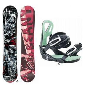Beany Hell snowboard + Beany Teen vázání - 140 cm + S/M - EU 37-43 (235-280mm)