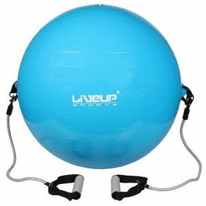 LiveUp Flex LS3227 gymball s expandery modrá - 1 ks
