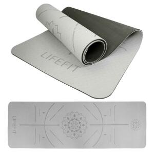 Lifefit Podložka Yoga MAT Relax Duo 183x58x0,6cm černá