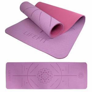 Lifefit Podložka Yoga MAT Relax Duo 183x58x0,6cm bordó