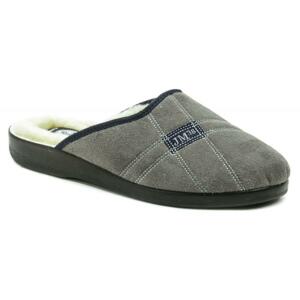 Rogallo 4110-006 šedé pánské zimní papuče - EU 41