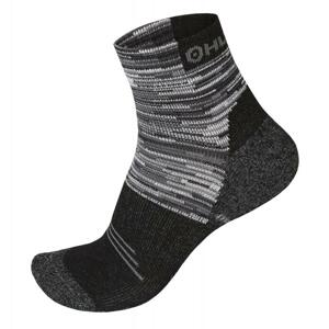 Husky Ponožky Hiking černá/šedá - L (41-44)