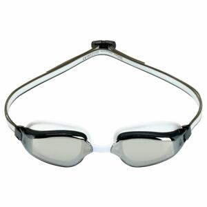 Aqua Sphere Plavecké brýle FASTLANE SILVER MIRROR - bílá/šedá