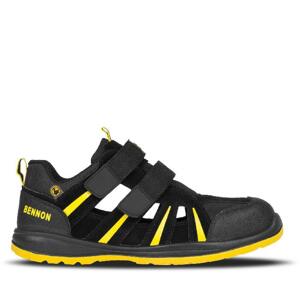 Bennon RIBBON S1 ESD sandál Černo-žlutá - EU 43