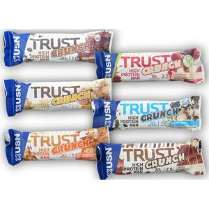 USN Trust Crunch Protein Bar 60g - Bílá čokoláda se sušenkou