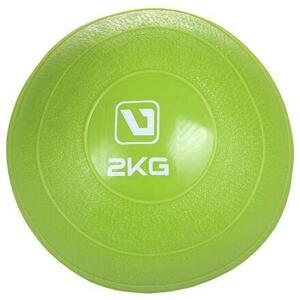 LiveUp Weight ball míč na cvičení zelená POUZE 2 kg (VÝPRODEJ)