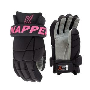Knapper Dámské hokejbalové rukavice AK3 - Senior, černá-růžová, 14