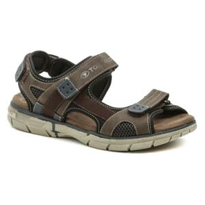 Tom Tailor 328-030-200 hnědé pánské sandály - EU 43