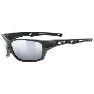 Uvex Sportstyle 232 P Black Mat / Polavision Mirror Silver (cat. 3) sportovní brýle