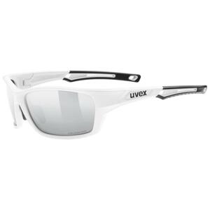 Uvex Sportstyle 232 P White Mat / Polavision Mirror Silver (cat. 3) sportovní brýle