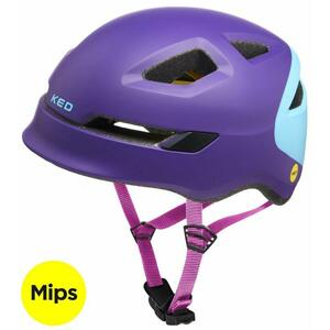 Ked Pop Mips purple skyblue juniorská cyklistická přilba - M (52-56 cm)