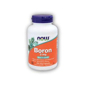 NOW Foods Boron (bor) 3mg 250 kapslí