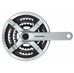 Shimano kliky Tourney FC-TX501-S 175mm 42x34x24 zubů, stříbrné s krytem, v krabičce