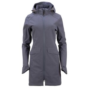 GTS dámský 3L softshellový 3/4 kabát s kapucí, ocelově šedá - 34