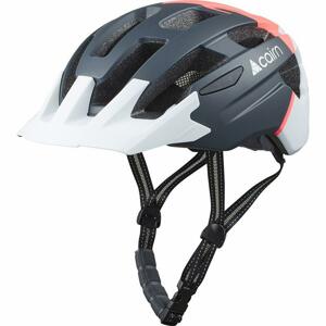 CAIRN - Cyklistická helma PRISM XTR II, Grey Neon Coral - M 55-58 cm