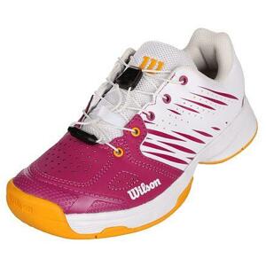 Wilson Kaos JR 2.0 QL juniorská tenisová obuv bílá-fialová - UK 2,5
