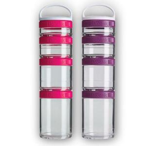 Blender Bottle GoStak Starter 4 Pak - Růžový