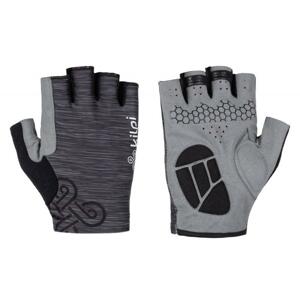 Kilpi TIMIS-U tmavě šedé unisex cyklistické rukavice - XL