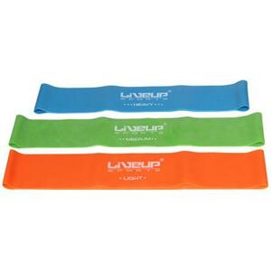 LiveUp Aerobic guma posilovací guma 50 x 5 cm oranžová - L