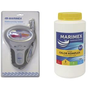 Set - Marimex Tester elektronický na pH a Cl + Marimex Chlor Komplex 5v1 1,6 kg (tableta)