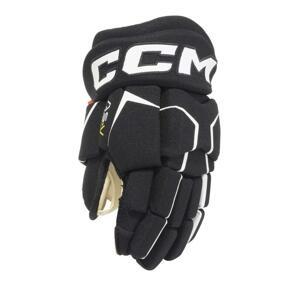 Hokejové rukavice CCM Tacks AS-V Pro jr - Junior, 11, černá-zlatá
