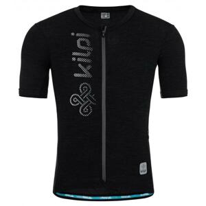 Kilpi PETRANA-M tmavě šedý pánský merino cyklistický dres - XL