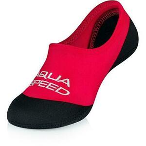 Aqua-Speed Neo dětské neoprenové ponožky červená - EU 28/29