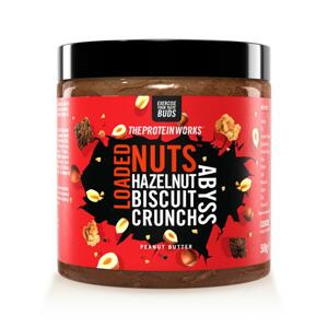 The Protein Works Arašídové máslo Loaded Nuts 500 g - karamelová sušenka choc tidal