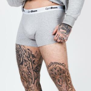 GymBeam Pánské boxerky Essentials 3Pack Grey - XL - šedá