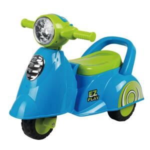 BABY MIX Dětské odrážedlo motorka se zvukem Scooter modré - Modrá