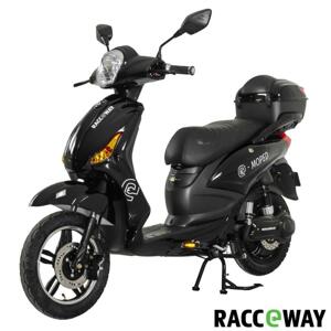 RACCEWAY Elektroskútr E-moped černý-lesklý s baterií 12Ah + sleva 1500,- na příslušenství - 250