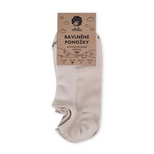 Vlnka Bavlněné ponožky kotníkové nízké 2 páry - béžová - 35-38