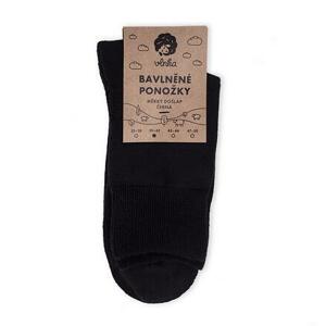 Vlnka Bavlněné ponožky s měkkým došlapem - černá - 39-42